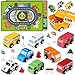 Vinkp Toddler Car Toys Toy Cars for Toddlers Wooden Cars Toys for Toddler Boy 22 PCS Cars and Trucks Toy Vehicles Set with Playmat Storage Box Wood Montessori Toys for Baby Birthday Gift - Image 3