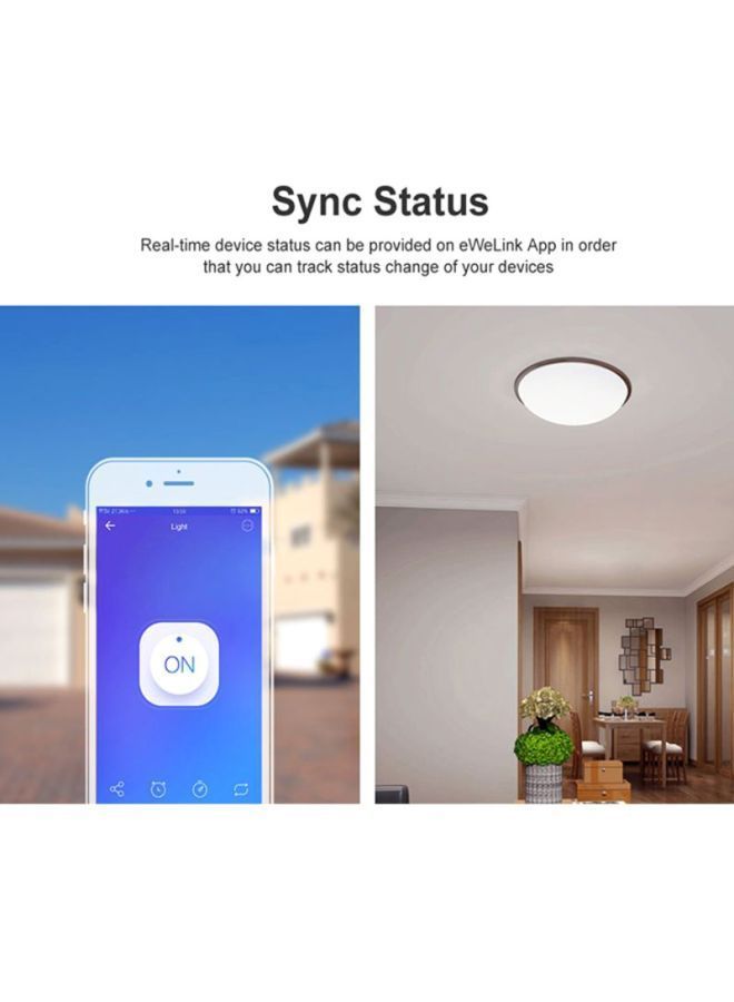 NIBEMINENT Basic R3 WIFI DIY Smart Switch With Timer White 9.1x4.3x2.5cm - Image 5