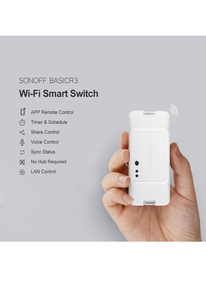 NIBEMINENT Basic R3 WIFI DIY Smart Switch With Timer White 9.1x4.3x2.5cm - Image 3