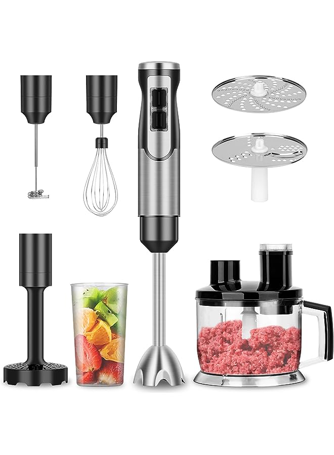 AMINAC 1000W Hand Blender, Electric Immersion Blender, Multi-Purpose Stainless Steel Stick Blender with 1750ml Chopping Bowl for Soup, Smoothie, Puree, Baby Food - Image 1