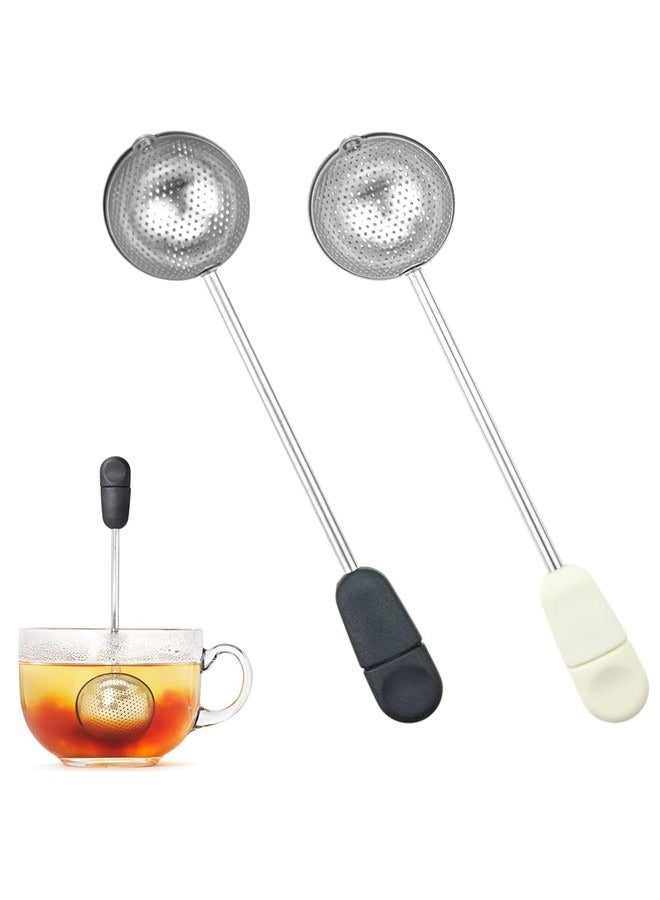 Osowake 2 PACK Stainless Steel Mesh Twisting Tea Ball Infuser Loose Leaf Tea Infuser Strainers Reusable Loose Leaf Tea Steeper Stainless Steel for Natural Tea & Coffee - Image 1