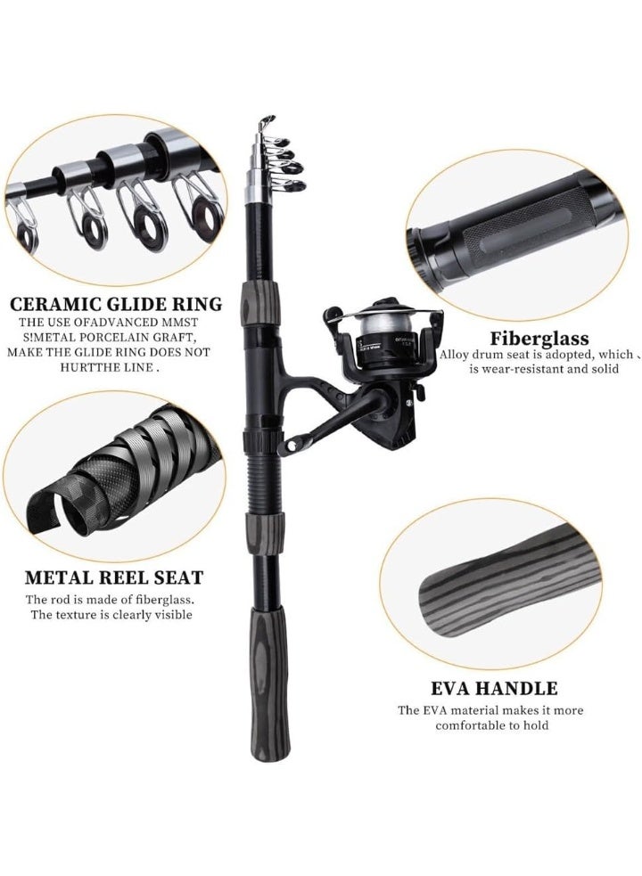Arabest Fishing Rods, Long-Cast Spinning Sea Fishing Rod w/Sliding Luya Online-Free Handle Fishing Tackle - Image 3
