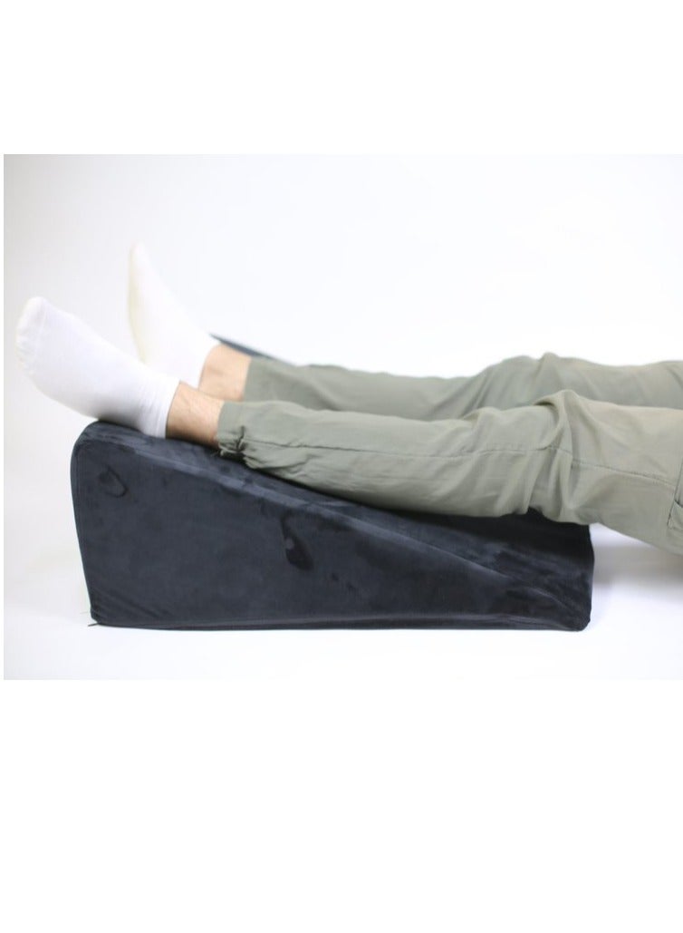 HT Large Incline Pillow to Support the Back and Prevent Esophageal Reflux and Orthotics, High Quality German foam (black) - Image 3
