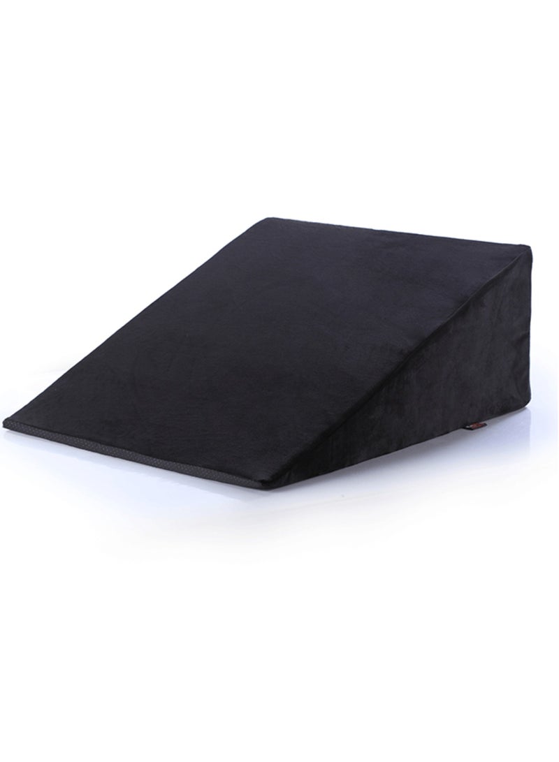 HT Large Incline Pillow to Support the Back and Prevent Esophageal Reflux and Orthotics, High Quality German foam (black) - Image 1