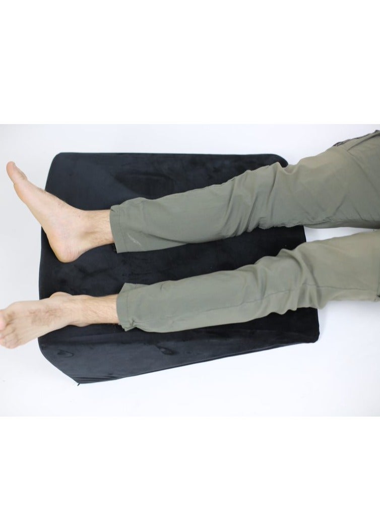 HT Large Incline Pillow to Support the Back and Prevent Esophageal Reflux and Orthotics, High Quality German foam (black) - Image 4