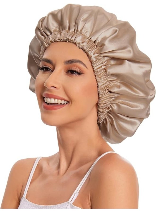 Edoneery Satin Hair Cap Women's Silk Sleep Cap for Natural Hair - Image 4