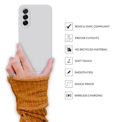 SPRIG Compatible with Samsung A36 5G Premium SilkTone Back Cover Drop Tested Shock Proof Mobile Case for Men, Women, Boys and Girls with Camera Protection (White) - Image 4