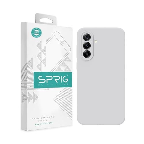 SPRIG Compatible with Samsung A36 5G Premium SilkTone Back Cover Drop Tested Shock Proof Mobile Case for Men, Women, Boys and Girls with Camera Protection (White) - Image 1