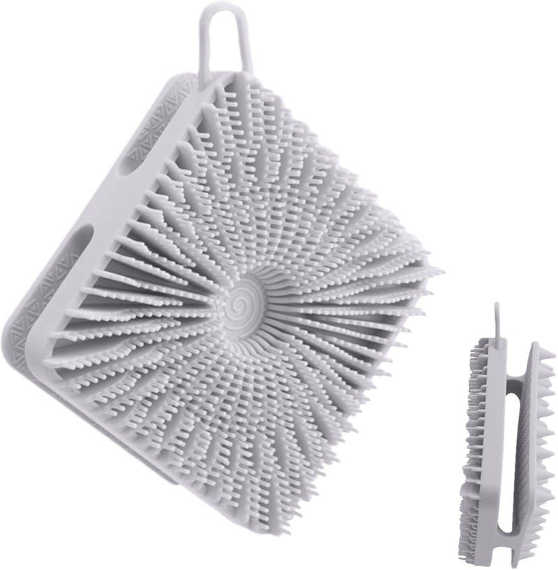windforgecraft Scalp Scrubber,2 In 1 Hair Scrubber - Soft Double-Sided Scalp Bath Shower Scrubber Loofah Brush for Sensitive Kids Women Men - Image 1