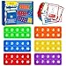 Aizweb TenFrame Math Manipulative for ElementaryCounting Number Math Games Montessori Educational Toy for Kindergarten Classroom Kids 3 4 5 Year Old Upgraded Version for 20 Task Cards - Image 2