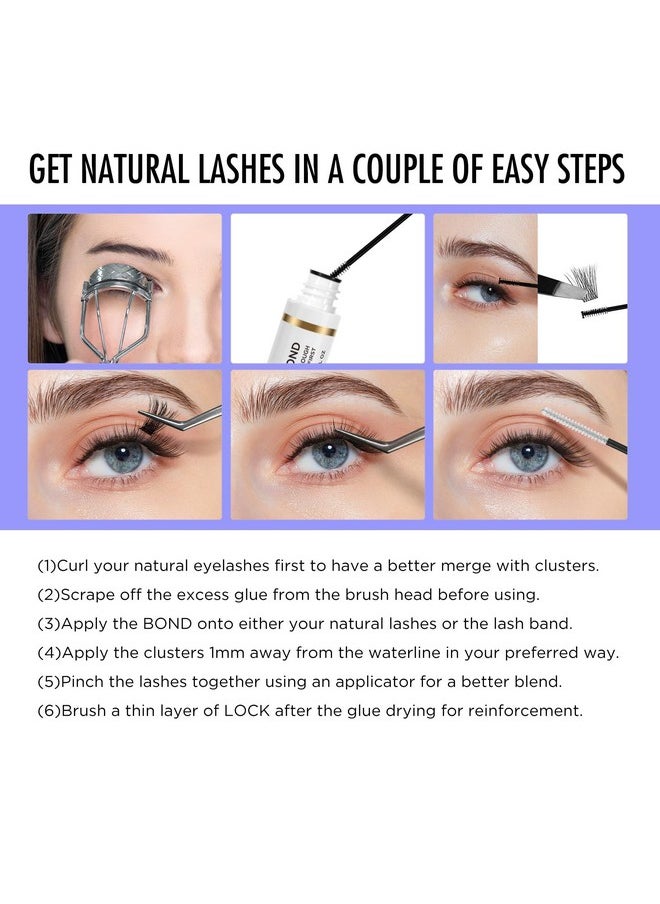 BEYELIAN Lash Bond And Seal Glue, Waterproof Strip Lash Glue For Eyelash Clusters, Long Lasting Wear Bond And Seal Lash Clusters Glue, Latex Free Sealant Super Strong Diy Eyelash Extension Glue, 10Ml  - Image 5