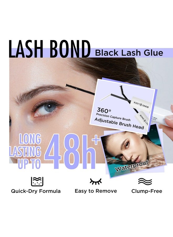 BEYELIAN Lash Bond And Seal Glue, Waterproof Strip Lash Glue For Eyelash Clusters, Long Lasting Wear Bond And Seal Lash Clusters Glue, Latex Free Sealant Super Strong Diy Eyelash Extension Glue, 10Ml  - Image 3