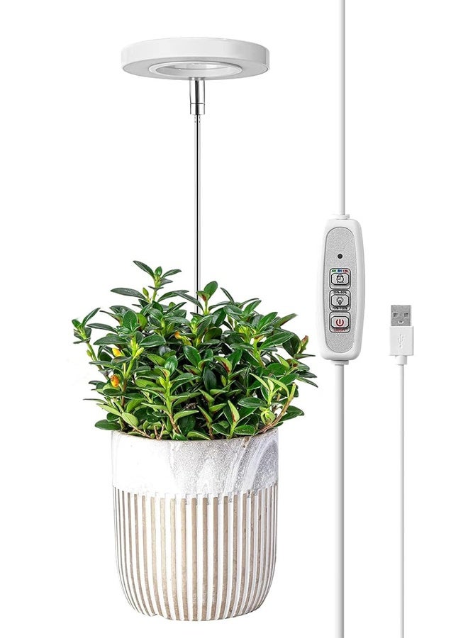 Relex Grow Lights for Indoor Plants, Height Adjustable Plant Growing Lamp with Auto On/Off Timer, Full Spectrum LED Plant Light with 4 Dimmable Brightness for Small Plants - Image 1
