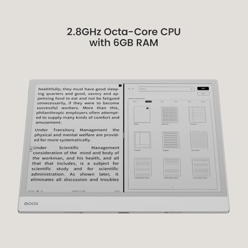 BOOX Tablet Note Max 13.3 No Frontlight B/W ePaper Notebook Carta 1300 300 PPI 6G 128G - Image 5