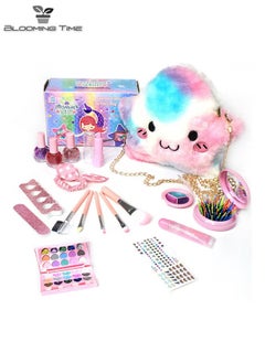 BLOOMING TIME Girls DIY makeup toys cosmetics nail makeup little star handbag set  - Image 1