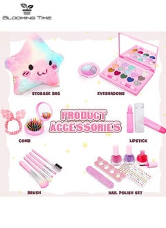 BLOOMING TIME Girls DIY makeup toys cosmetics nail makeup little star handbag set  - Image 2