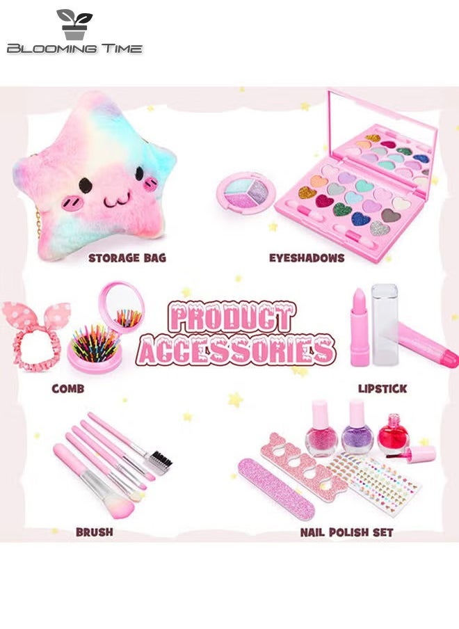 BLOOMING TIME - Girls DIY makeup toys cosmetics nail makeup little star handbag set - Image 1