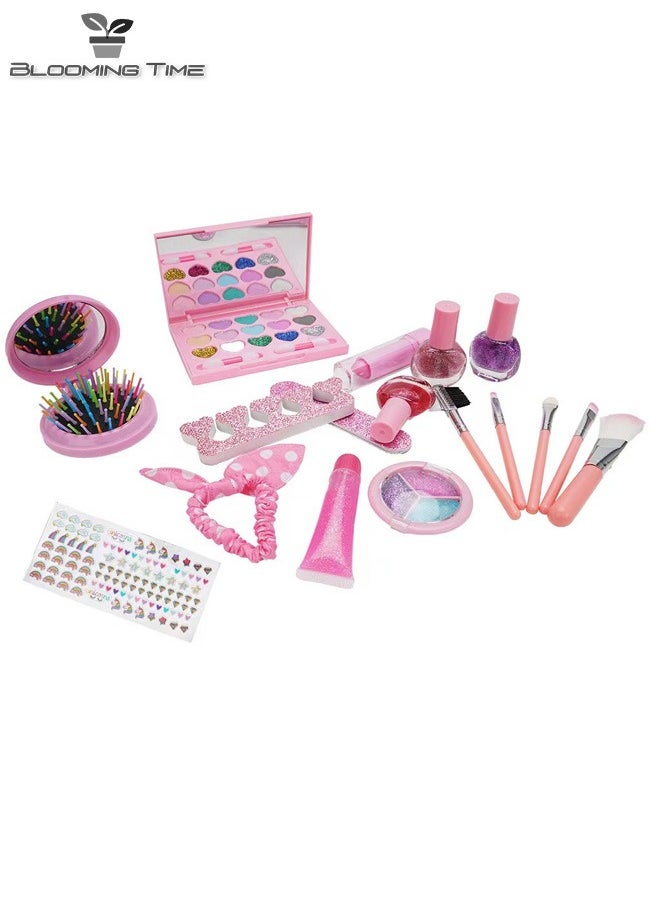 BLOOMING TIME - Girls DIY makeup toys cosmetics nail makeup little star handbag set - Image 1