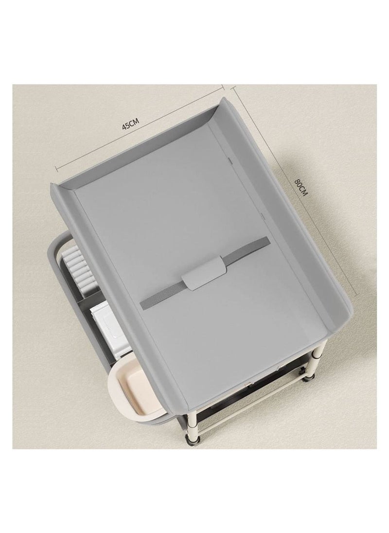 COOLBABY Portable Baby Changing Table Foldable Changing Table Dresser Changing Station for Infant Nursing Bath 2 in 1