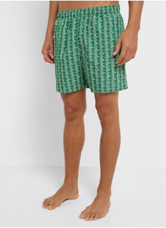 LACOSTE Pattern Printed Swim Shorts  - Image 1