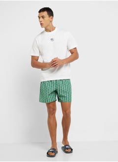 LACOSTE Pattern Printed Swim Shorts  - Image 2