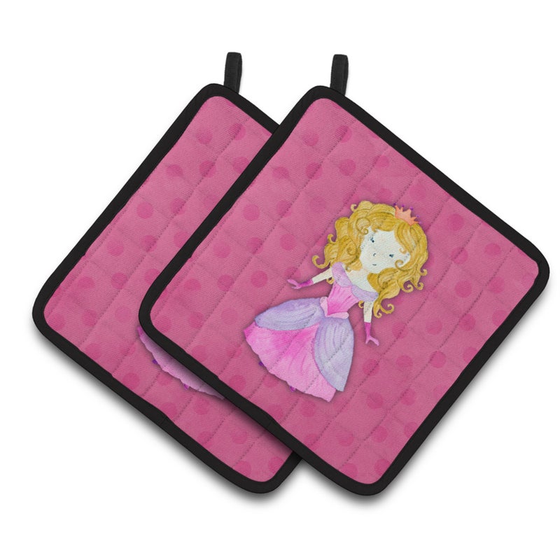 Caroline's Treasures ""Caroline's Treasures Princess Watercolor Decorated pot holder  7.5"""" x 7.5""""  Multicolor"" 