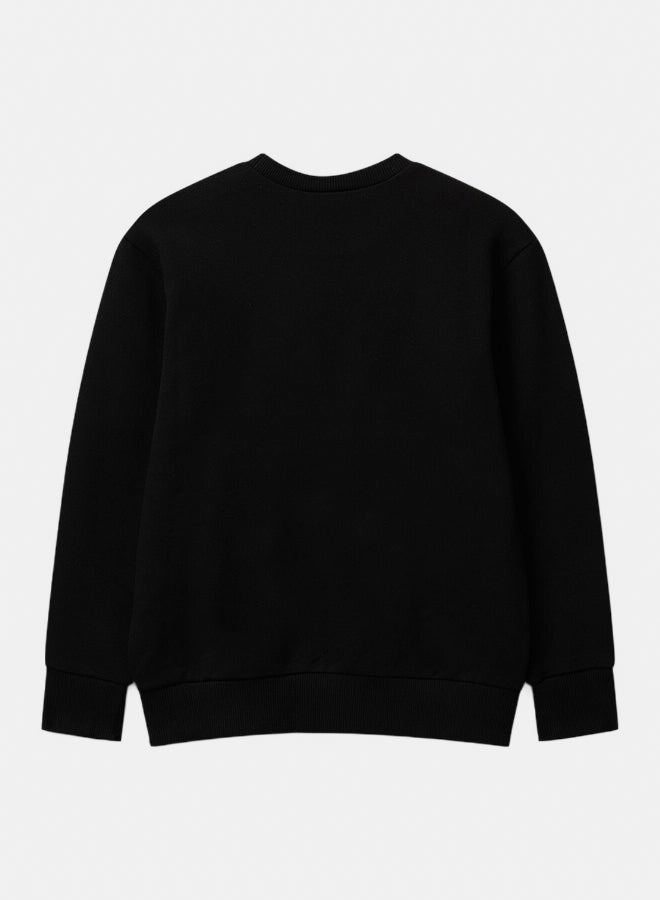 Benetton Boys Cotton sweatshirt with logo - Image 3