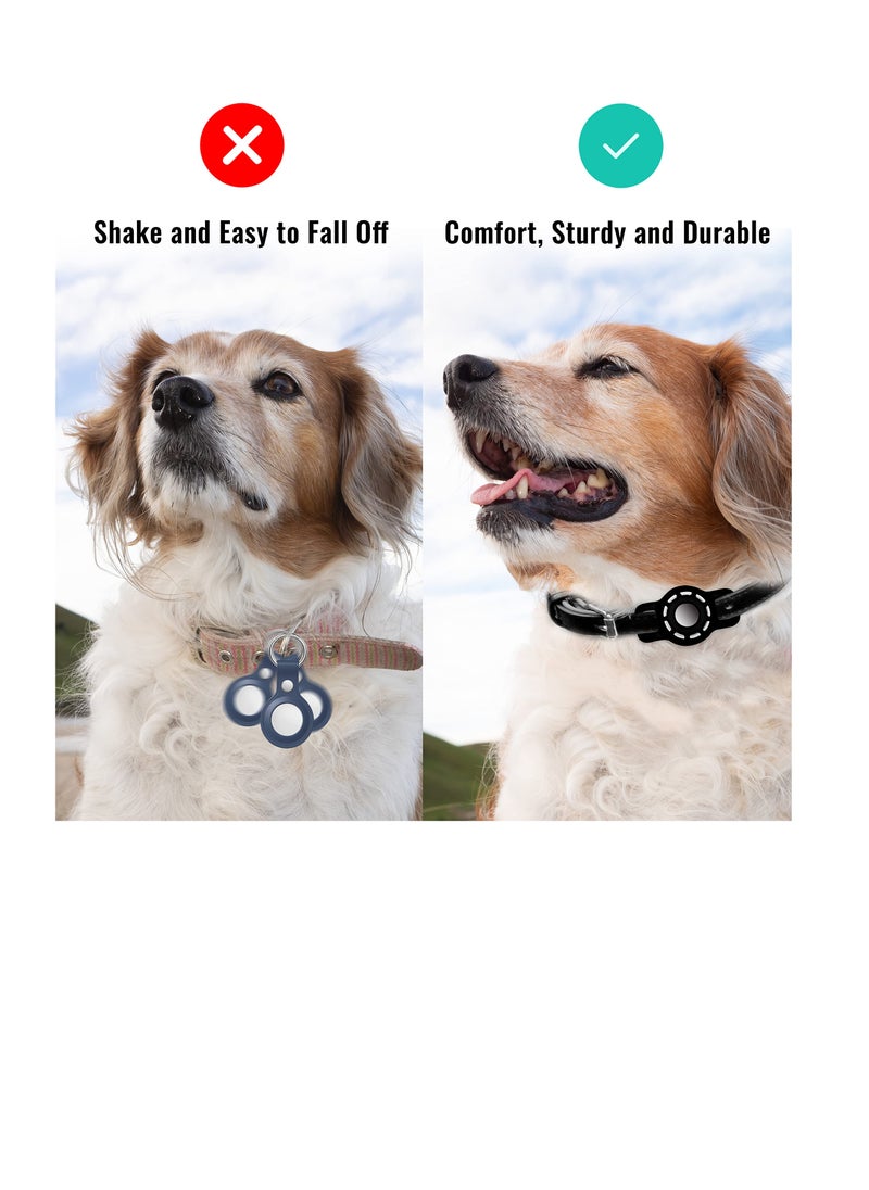 KASTWAVE 2 Pack Cat Collar Holder for Apple Air Tag, Cat Collar Holder Within 0.6 inch, for Airtag Dog Collar Holder Small, for Airtag Pet Collar Holder for Apple Airtag  - Image 5