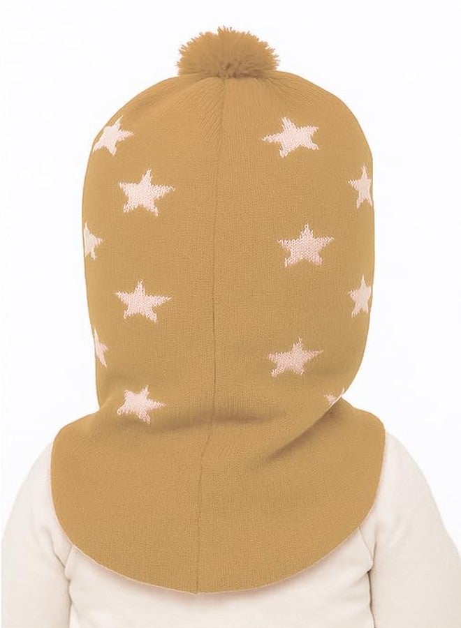 CHACKO Baby Boys & Girls Soft Woolen Monkey Cap | Unisex Wool Skull Cap for Infants & Toddlers (0 Months to 3 Months) Beige - Image 2