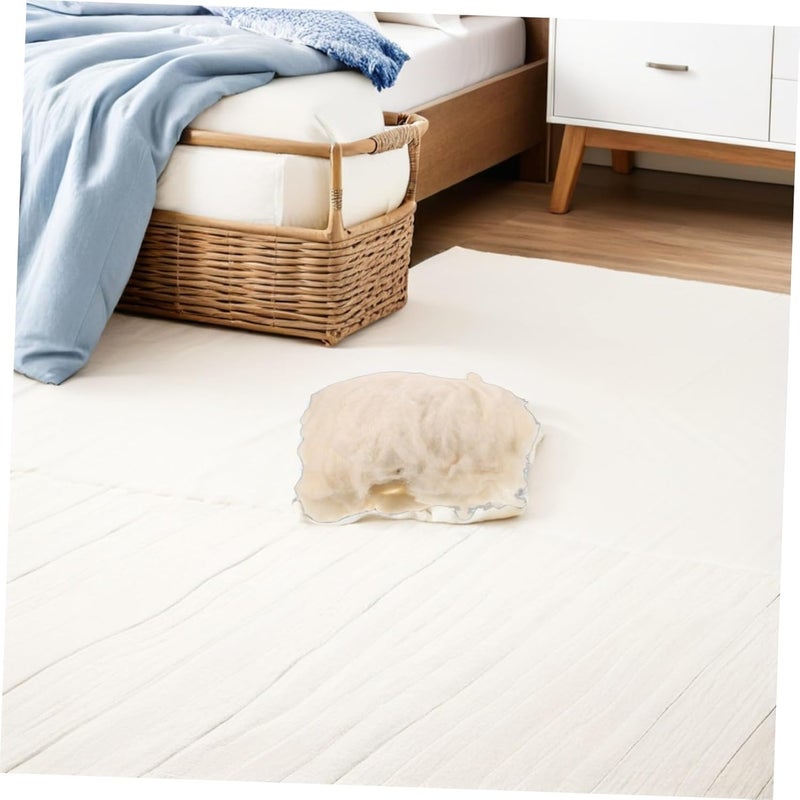 Cabilock Lamb Wool Comforter Fill Gentle Lamb Wool Stuffing for Quilt and Blanket 500g for Winter Bedding and Sewing Crafts - Image 5
