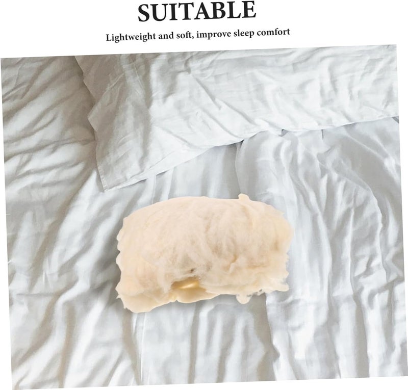 Cabilock Lamb Wool Comforter Fill Gentle Lamb Wool Stuffing for Quilt and Blanket 500g for Winter Bedding and Sewing Crafts - Image 3