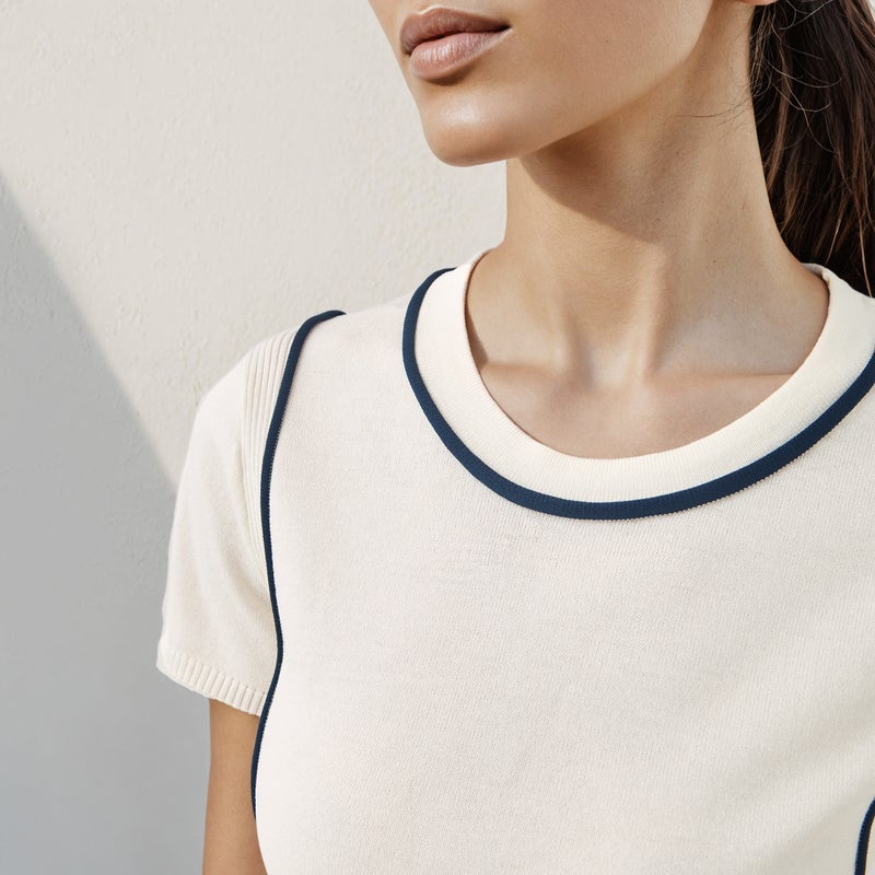 ايكونيك تيشيرت أيقوني مضلع بحواف متباينة - Image 4