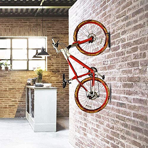 Dirza Bike Rack Garage Wall Mount Bike Hanger Bike Hooks Bike Storage Bicycle Vertical System for Garage Indoor Shed - Easily Hang/Detach - Holds up to 65 lb with Screws Black - Image 5
