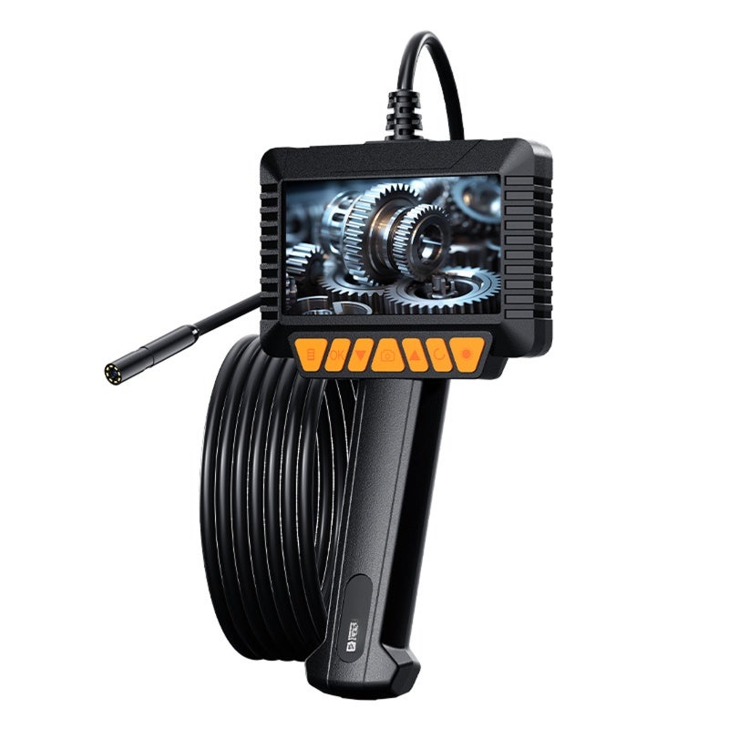 كاميرا التفتيش الصناعي: شاشة LCD ملونة كاملة مقاس 4.3 بوصة، عدسة بدقة عالية 1080P قطرها 8 مم - منظار اختراق مقاوم للماء بنظام IP67، ضوء LED قابل للتعديل، كابل شبه صلب طوله 2 متر، بطارية سعة 2600 ميللي أمبير ساعة لفحص الأنابيب والصرف الصحي - Image 1