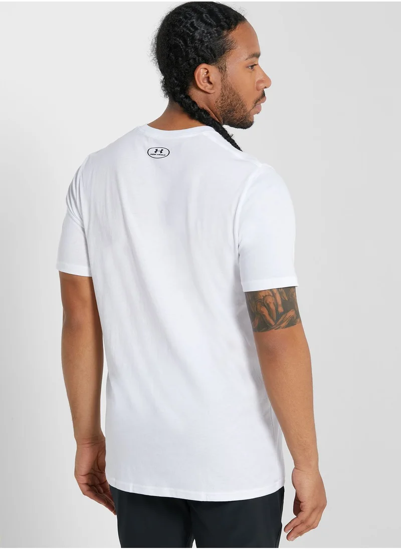 UNDER ARMOUR Sportstyle LC Logo Short Sleeve T-shirt