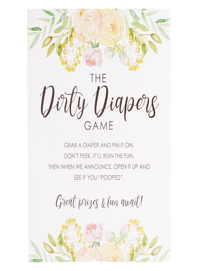 Sparkle and Bash Baby Shower Games Dirty Diaper Activity - 12 Pink Felt Minis & 8.5 x 11-Inch Instruction Card - Diapers for Baby Shower Game - Image 4