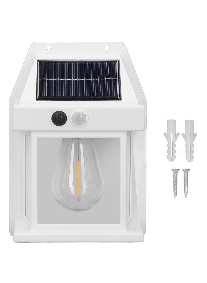 Solar Tungsten Wall Light, High Temperature Resistant 3 Modes Exterior Lighting Fixtures ABS Easy to Install with Screws for Yards - Image 1