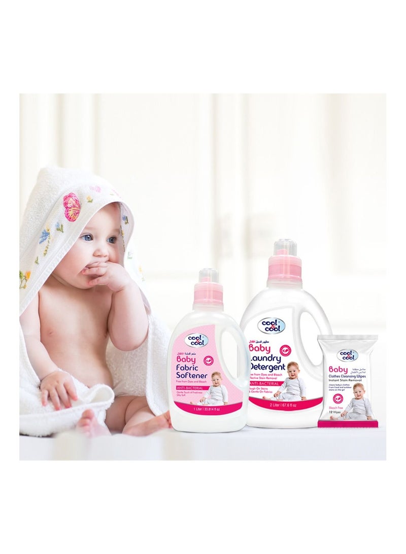Cool & Cool Cool and Cool Baby Clothes Cleansing Wipes 12's- Pack of 12 - Image 5