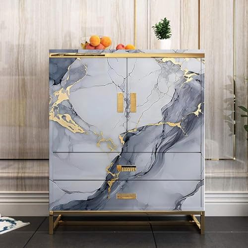 Barebeauty 60CM X 200CM Kitchen Wallpaper Oil Proof, Waterproof self-Adhesive Wall Stickers for Kitchen Anti-Mold and Heat Resistant Aluminium Backsplash Wallpaper (Pack of 5) - Image 4