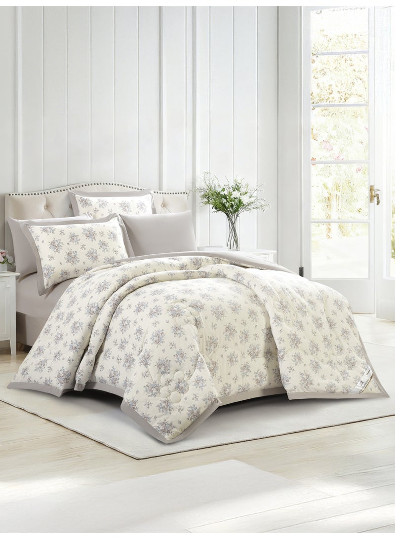 Doona Bedding Comforter Set, Fits 200×200 cm King Size Bed – 6 Pcs Reversible Printed Design – 350 GSM All-Season Comforter – Premium Brushed Microfiber - Image 2