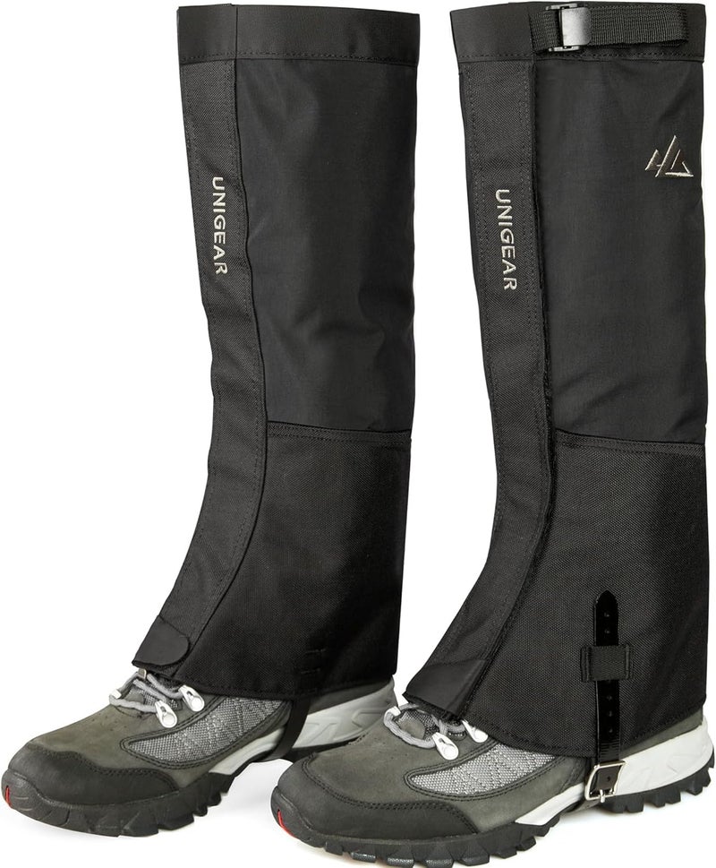 Unigear Snow Leg Gaiters, Waterproof Boot Gaiters for Hiking Walking Climbing Hunting Skiing 1000D Fabric (Large) - Image 1