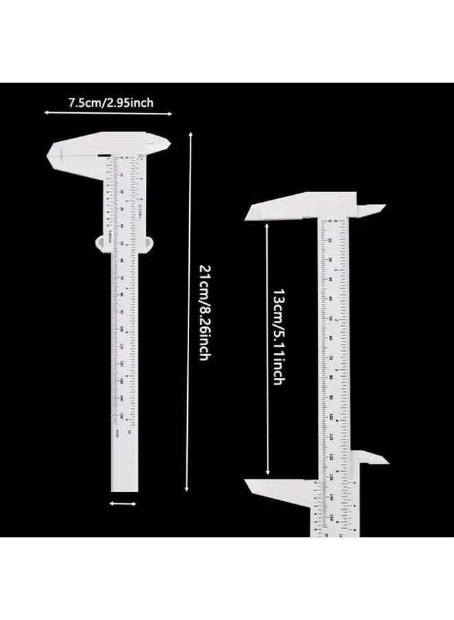 Blue Plastic Vernier Caliper 0 150mm Portable Mini Slide Ruler Measuring Tool - Image 4