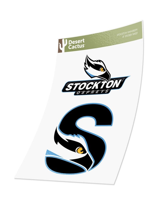 Desert Cactus Stockton University Sticker Stockton Ospreys Vinyl Decal Laptop Water Bottle Car Scrapbook Sheet (4 Inch Set V1) - Image 3