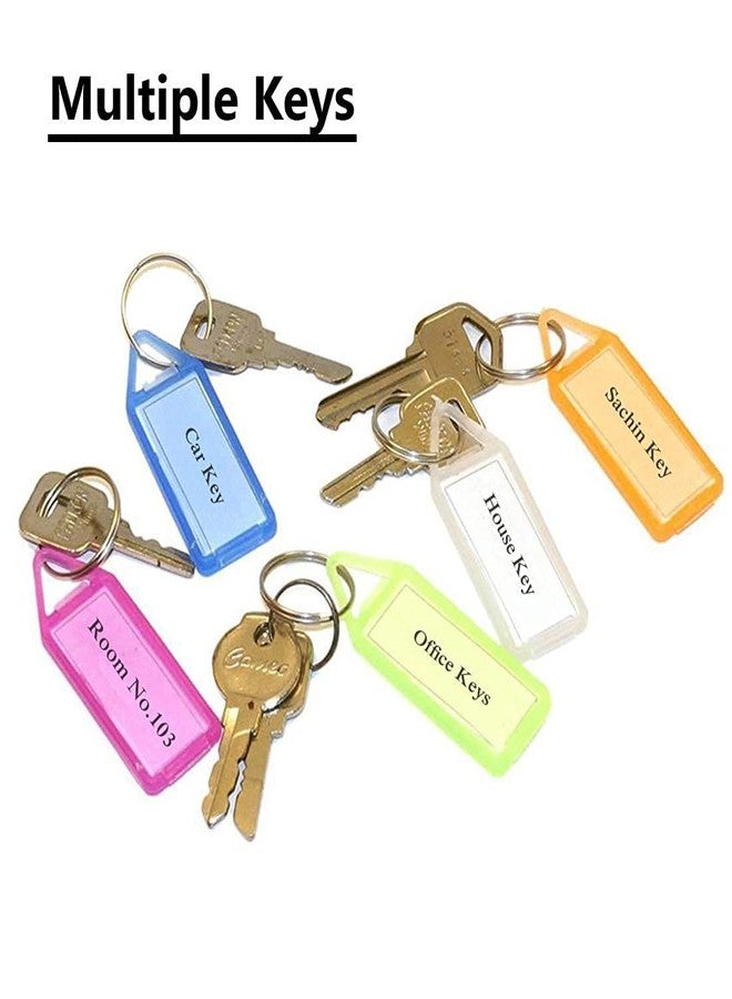 JSMSH Assorted Color Key and Tag Label Keychain (Pack of 500) - Image 2