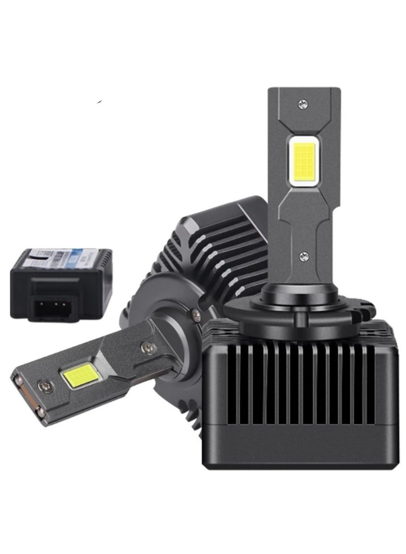 Smart Kit D3S LED Headlight – 6000K Xenon White, 8000LM Bright, IP68 Waterproof, CSP Technology, Universal Car Upgrade - Image 1