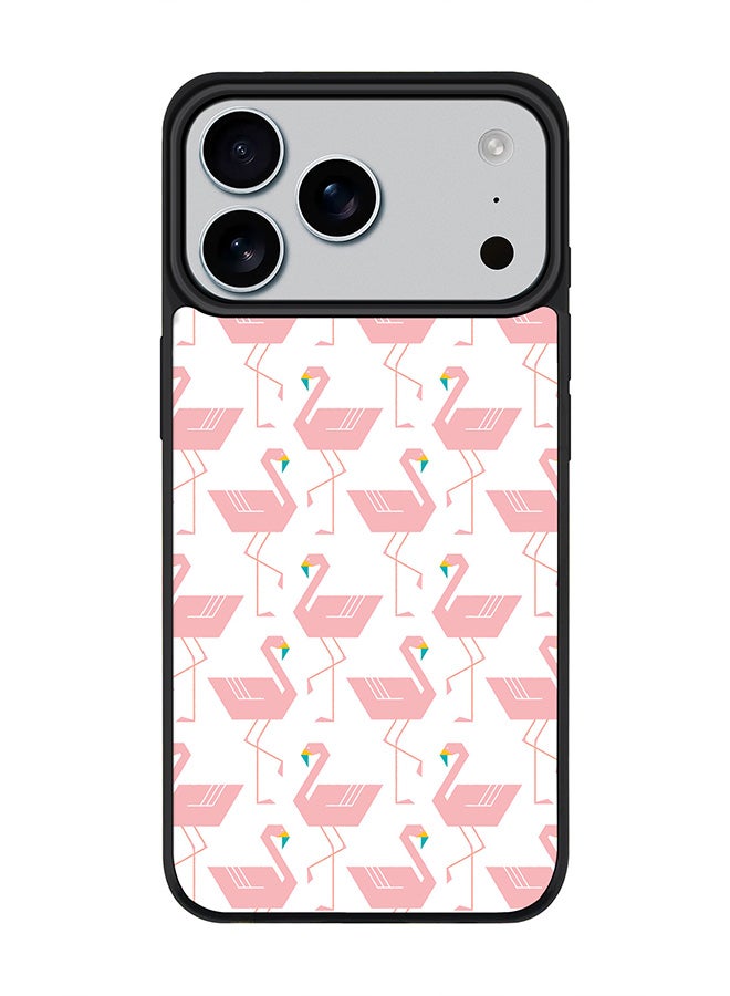 Stylizedd iPhone 17 Pro Max Case, [Compatible with MagSafe] Slim Magnetic cover Phone Case iPhone 17 Pro Max -Feminine Flamingos - Image 1