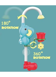 UKR UKR Elephant Baby Bath Toy – Fun 360° Water Sprinkle Activity for Infants & Toddlers (Blue) | Safe, Interactive Bath Time Toy for Kids  - Image 5