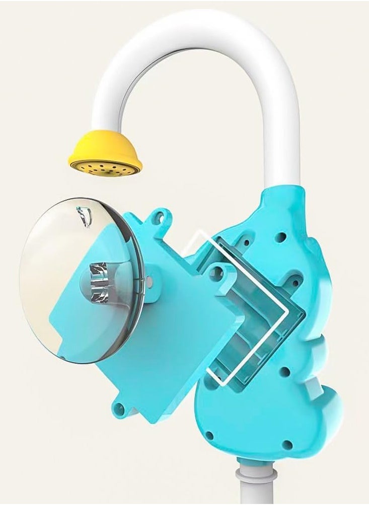 UKR - UKR Elephant Baby Bath Toy – Fun 360° Water Sprinkle Activity for Infants & Toddlers (Blue) | Safe, Interactive Bath Time Toy for Kids - Image 1