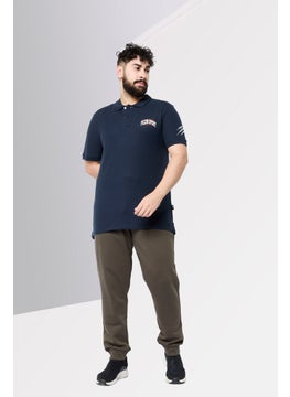 Plein Sport Men Sportswear Fit Short Sleeves Outdoor Polo Shirt, Navy  - Image 2