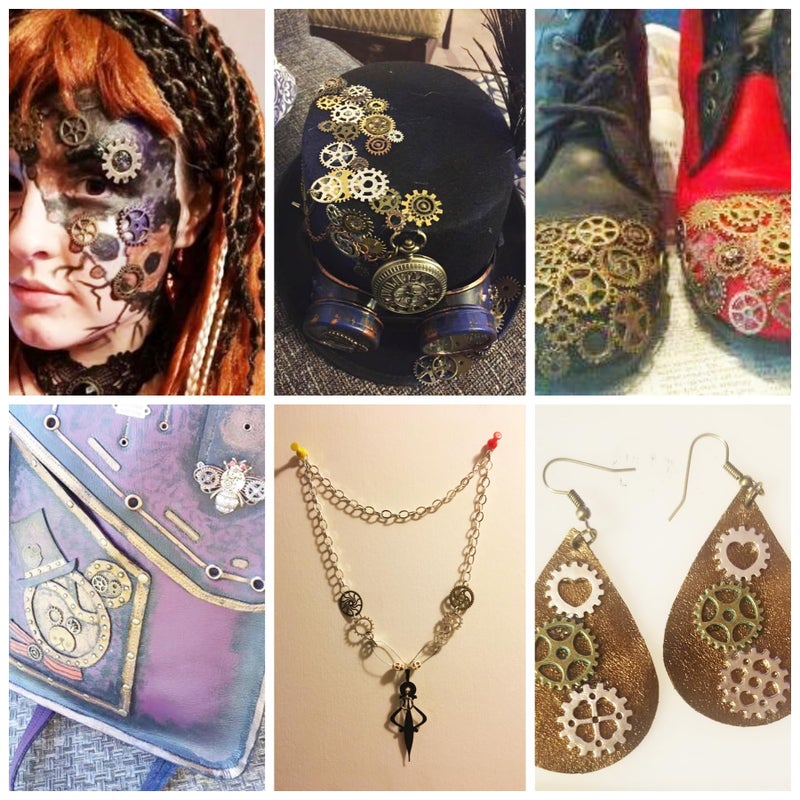 YYHDTYFY 50 جرام إكسسوارات تروس Steampunk مختلطة ديكور DIY ساعة معدنية عتيقة ساعة ترس عجلة تروس المعلقات سحر لصياغة المجوهرات - Image 5